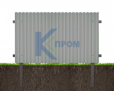 Забор из профнастила под ключ (Эконом)